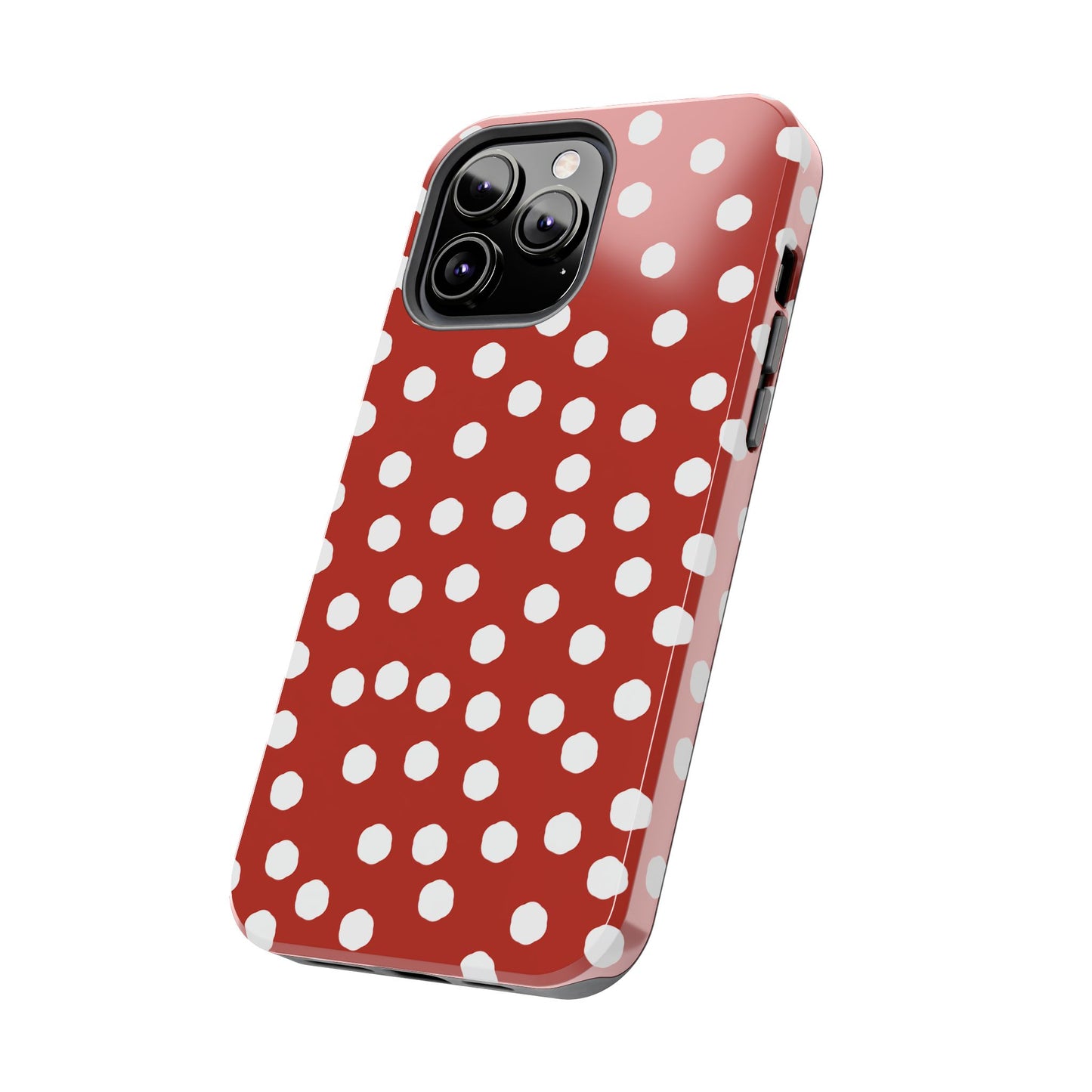 Jumbo Dots Red / White Phone Case