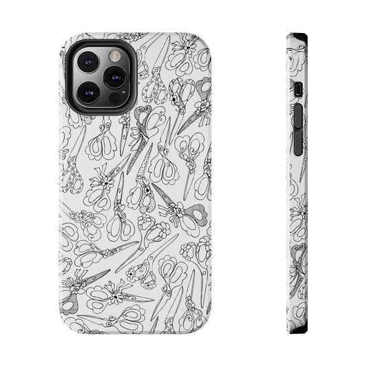Scissor Blizzard White Phone Case