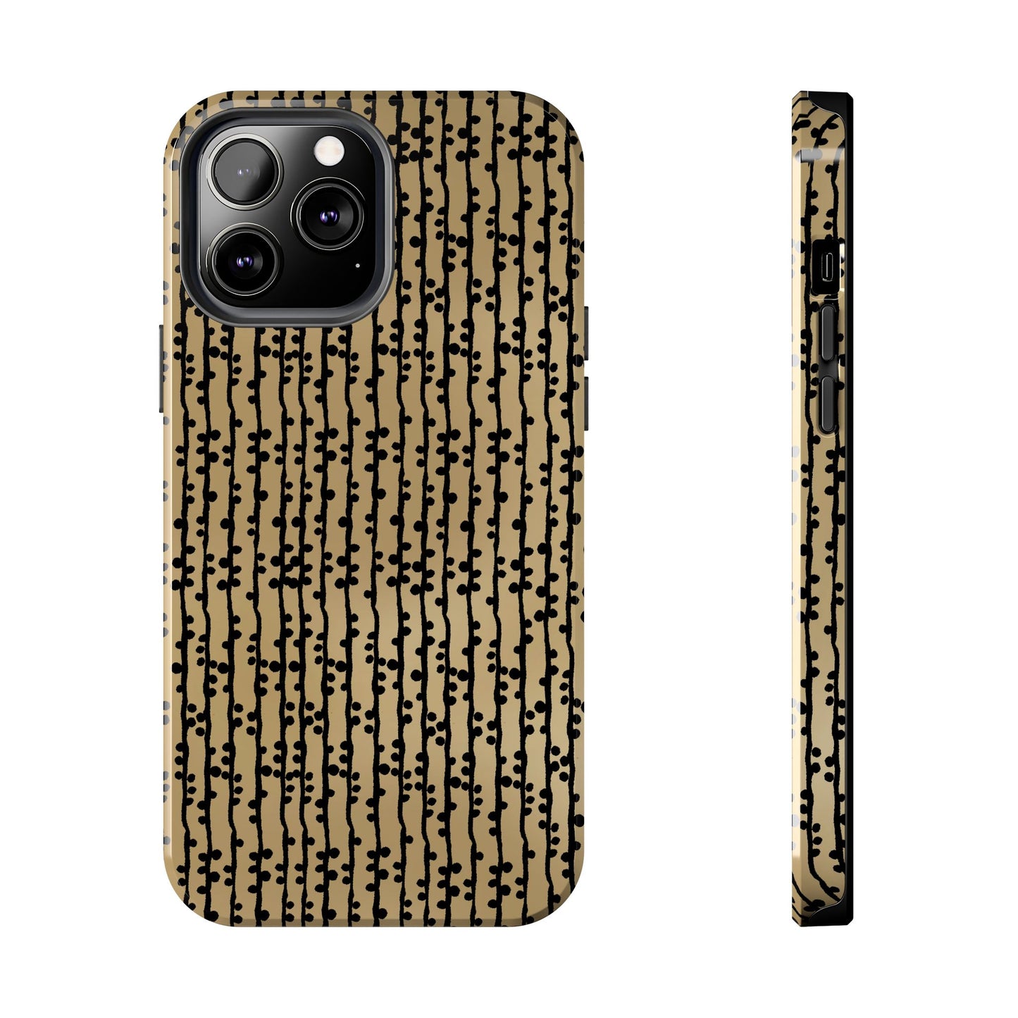 Loopy Stripe Tan Phone Case