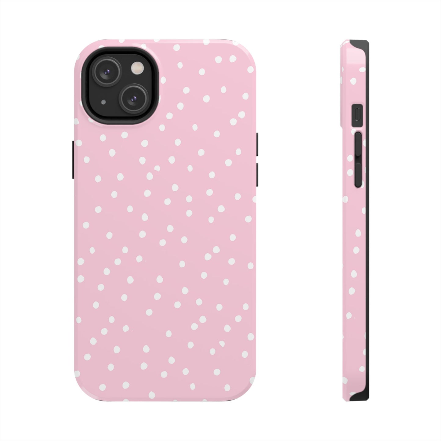 Space Dots Pink / White Phone Case