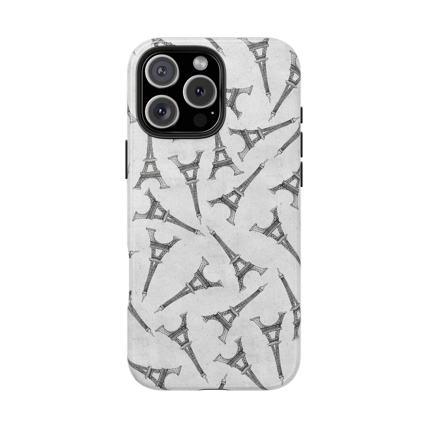 Eifelesque Silver Phone Case