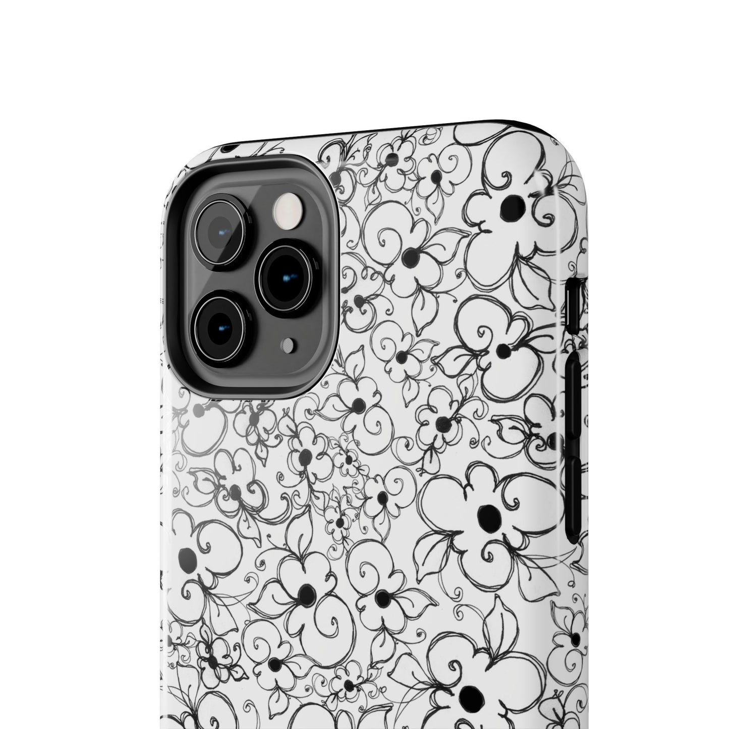 Dog Daisies White Phone Case