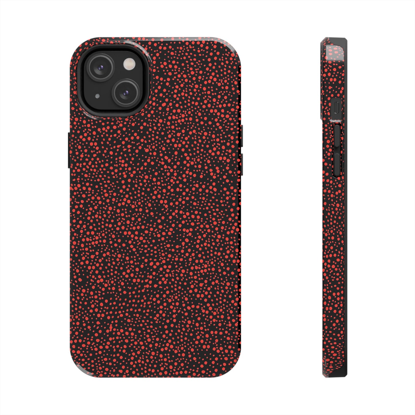 Confetti Red / Black Phone Case