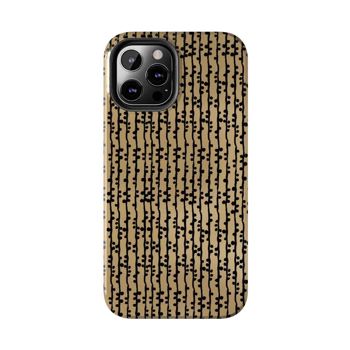 Loopy Stripe Tan Phone Case