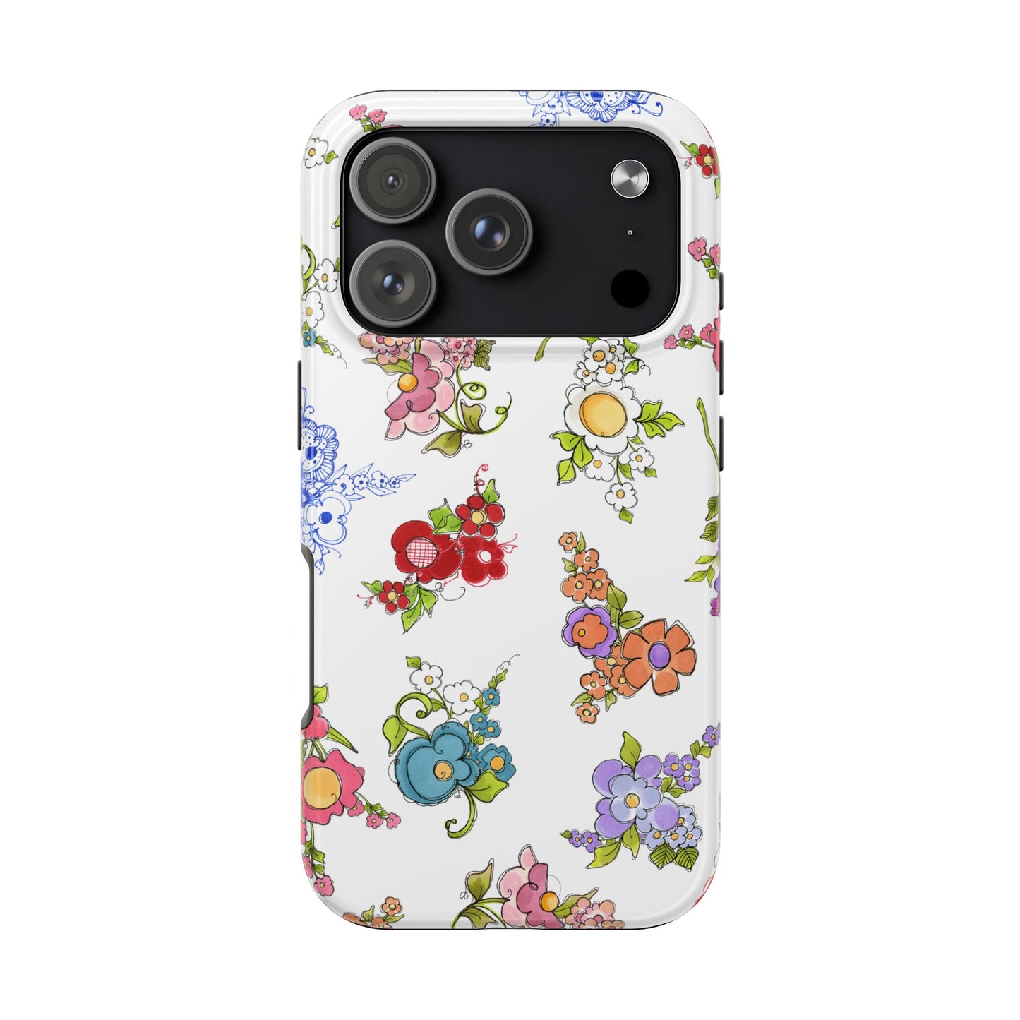 Mixed Bouquets White Phone Case