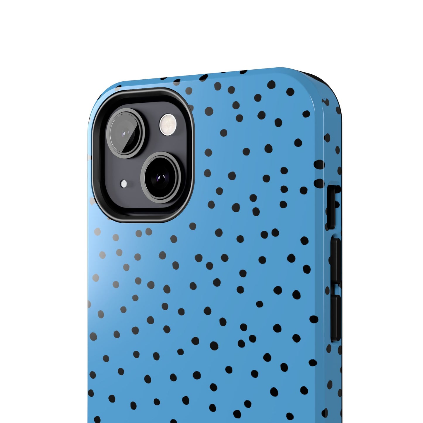 Dinky Dots Turquoise / Black Phone Case