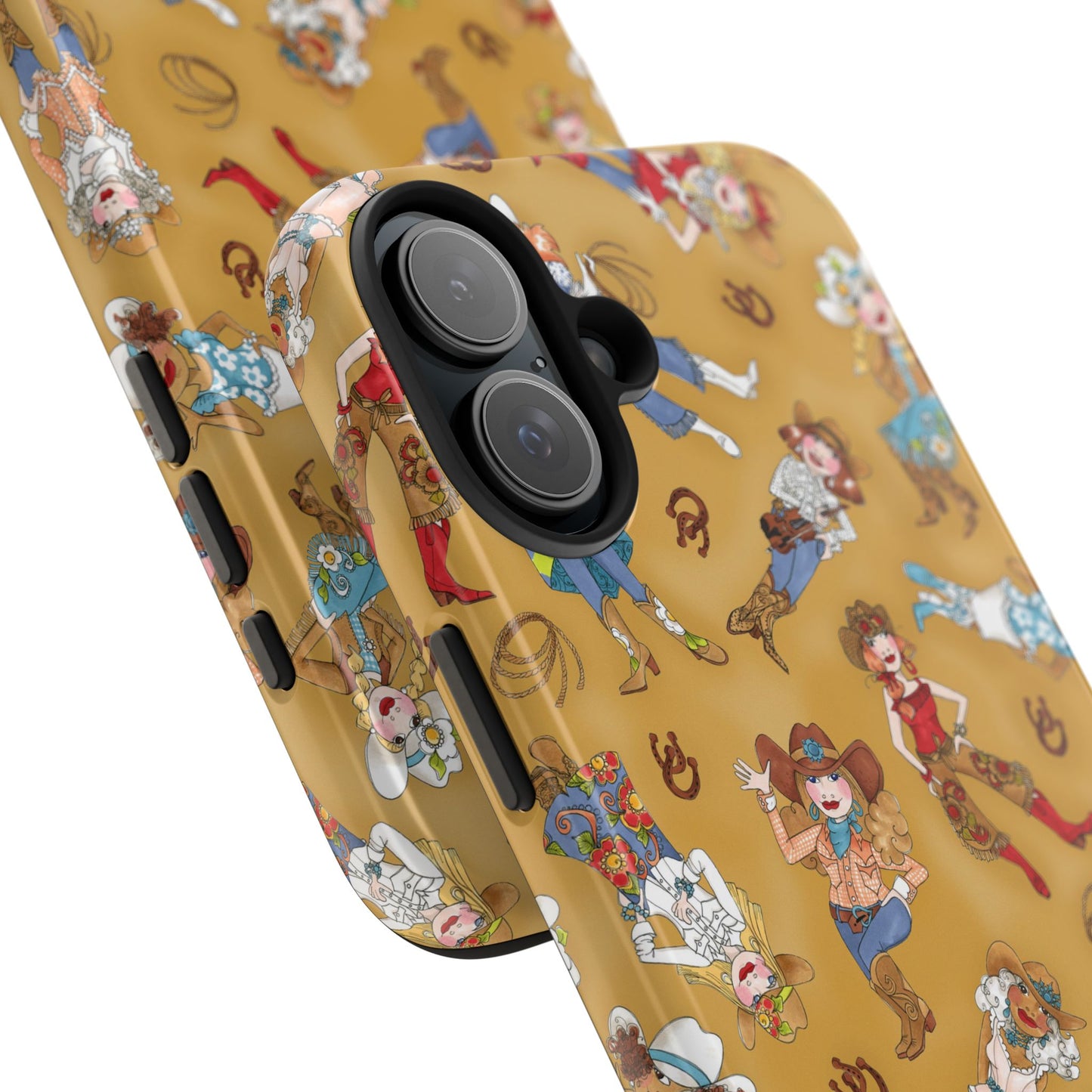 Tossed Cowgirls Tan Phone Case
