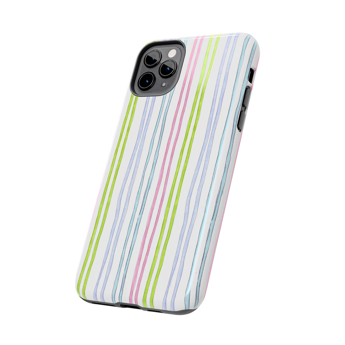 Belle Stripe White Phone Case