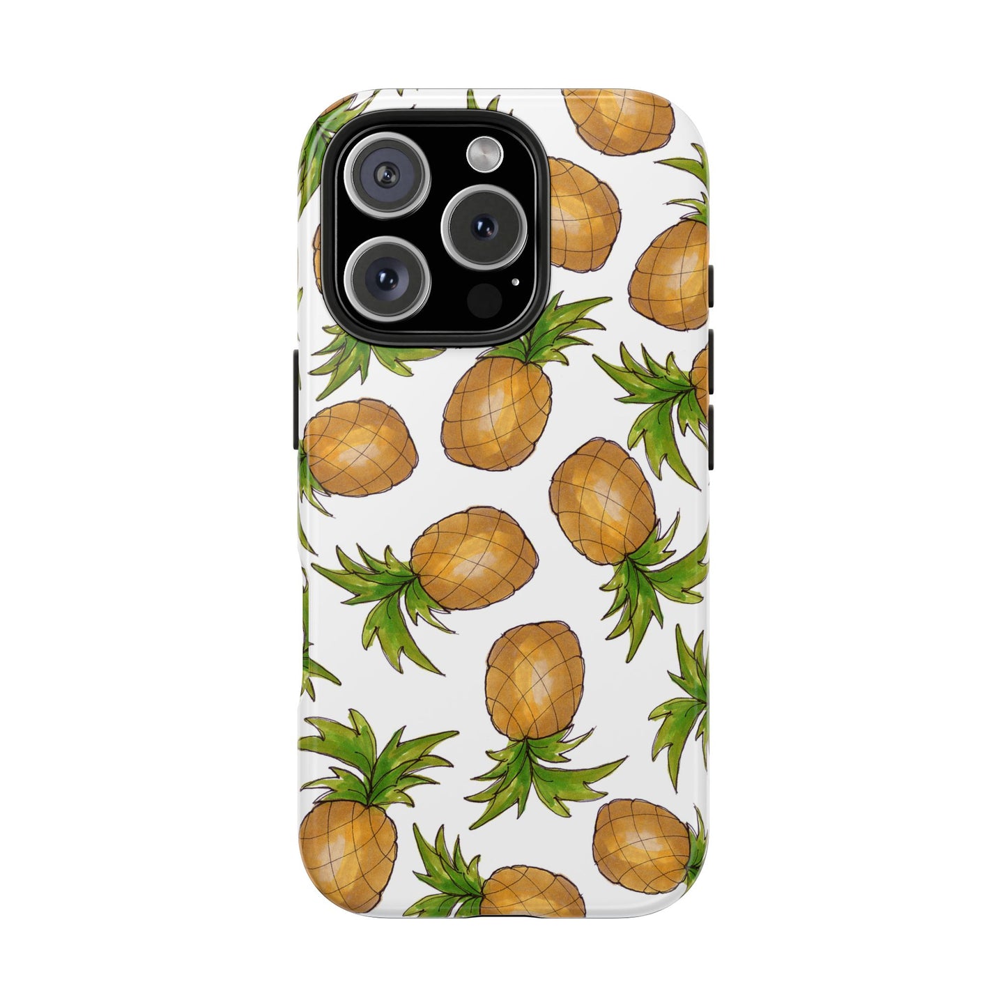 Pineapple Toss White Phone Case