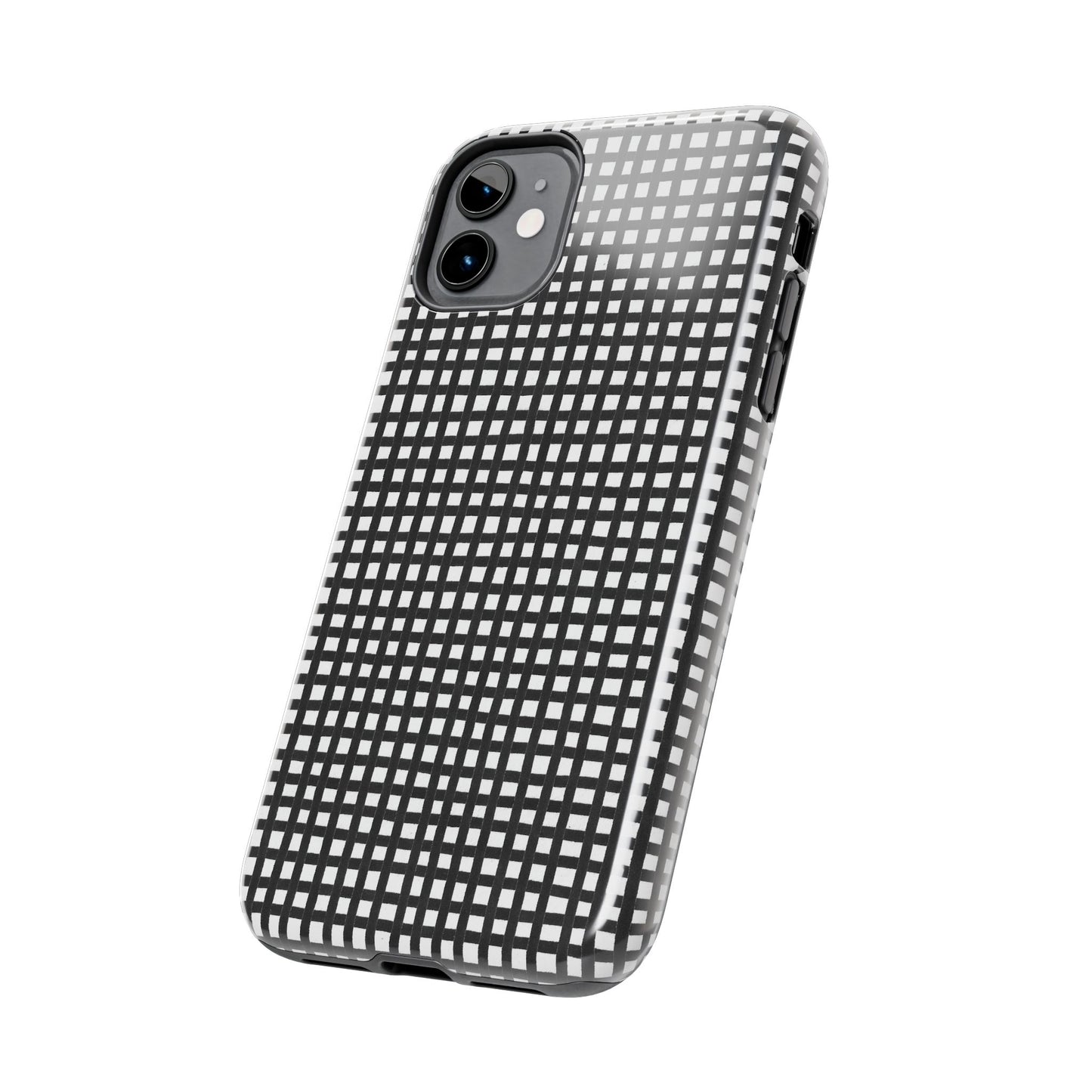Chipper Check Black / White Phone Case