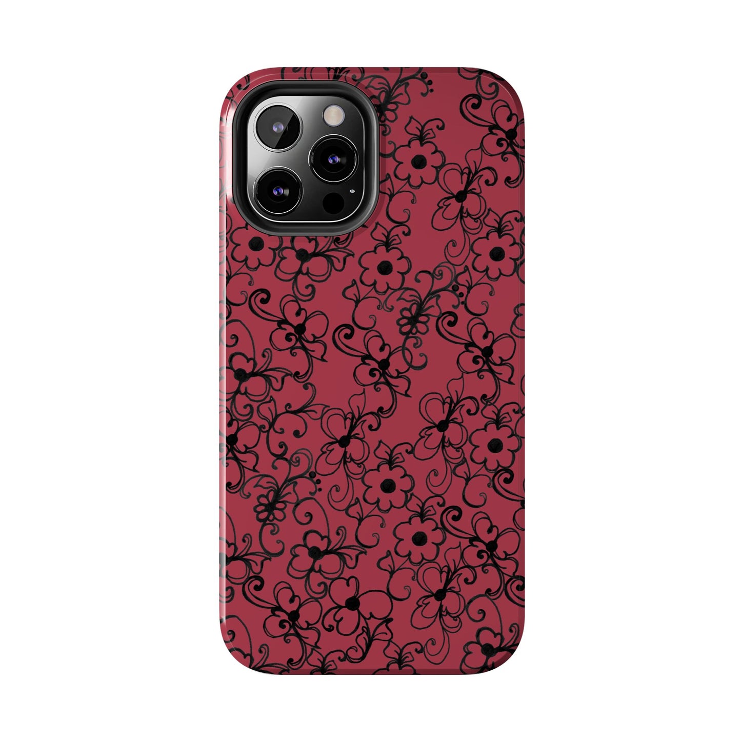Daisy Jungle Red Phone Case