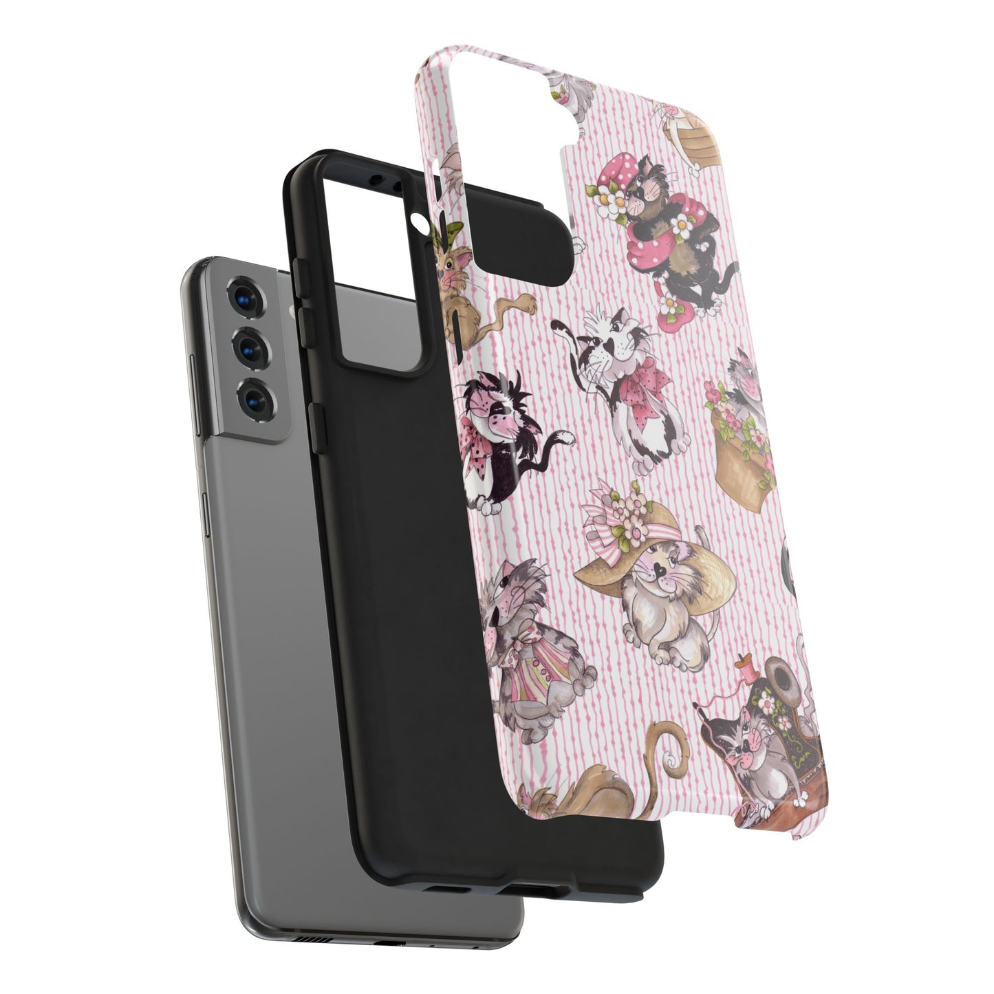 Fancy Cats Pink Phone Case