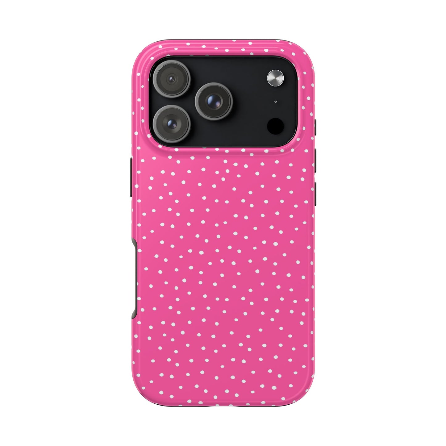 Dinky Dots Bright Pink / White Phone Case