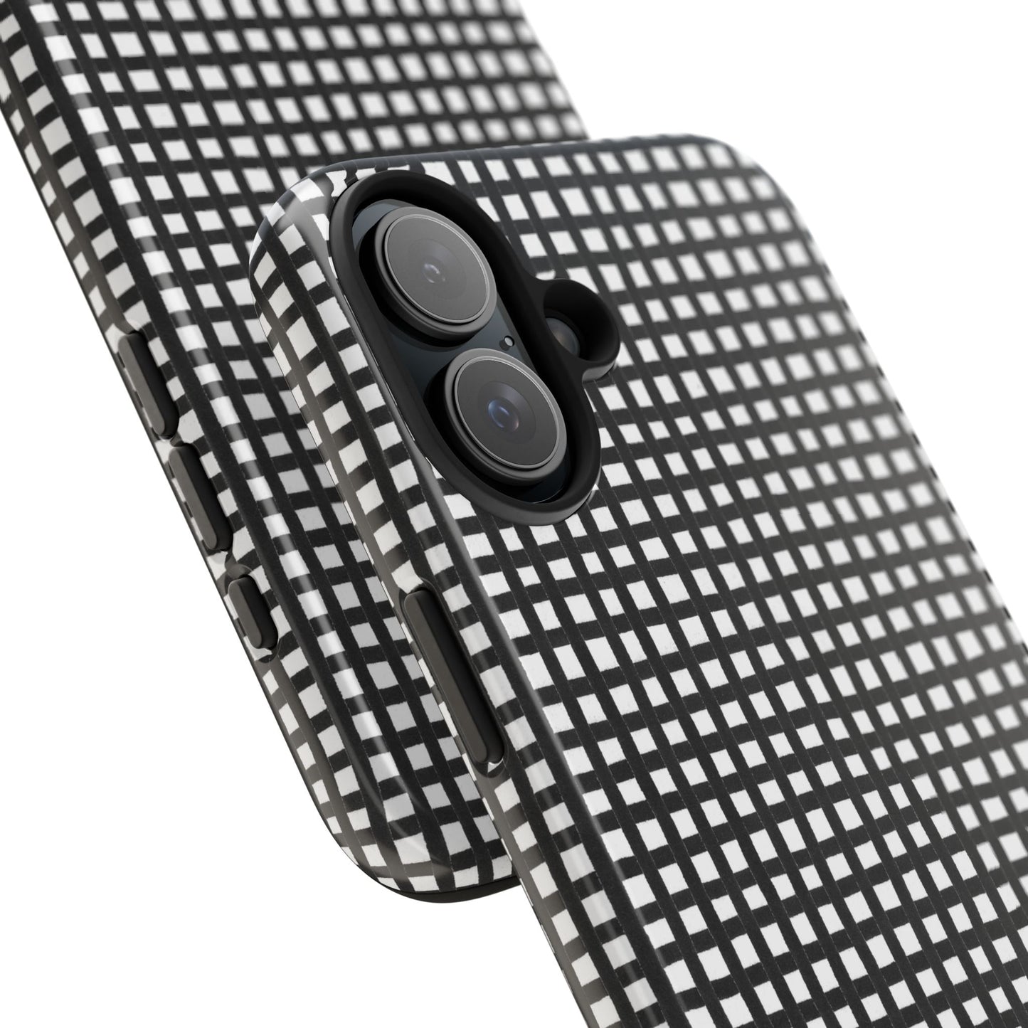Chipper Check Black / White Phone Case