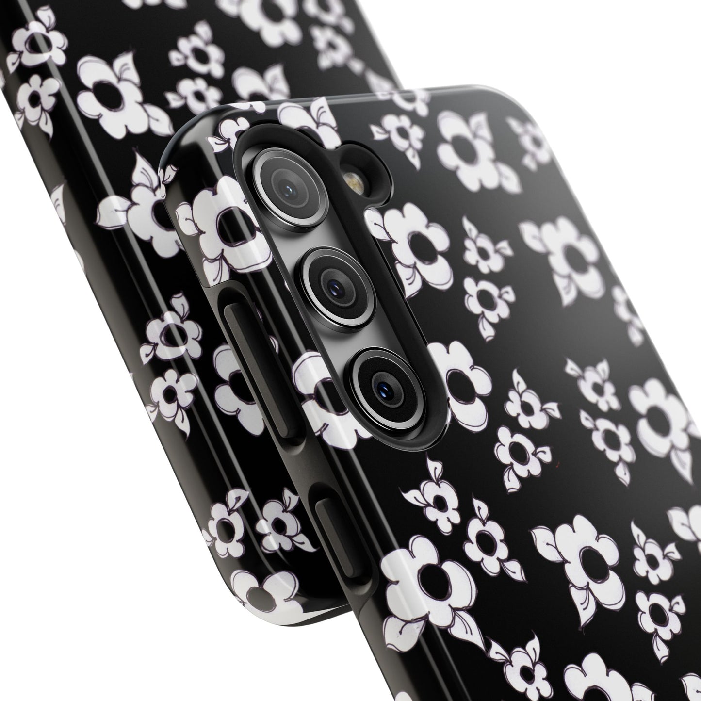 Daisy Cluster Black / White Phone Case