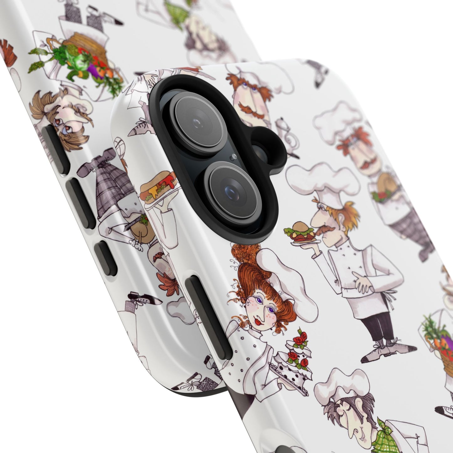 Tossed Chefs White Phone Case
