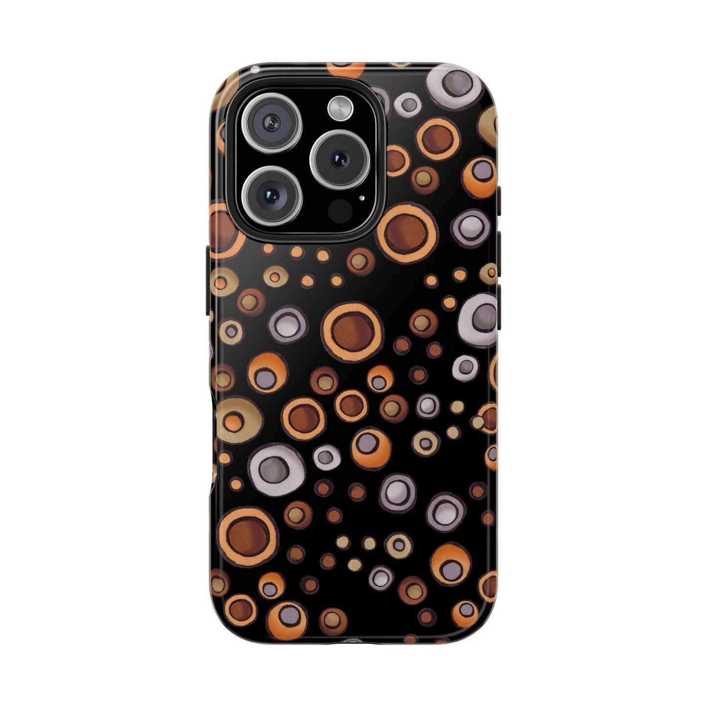 Doggy Dots Black Phone Case