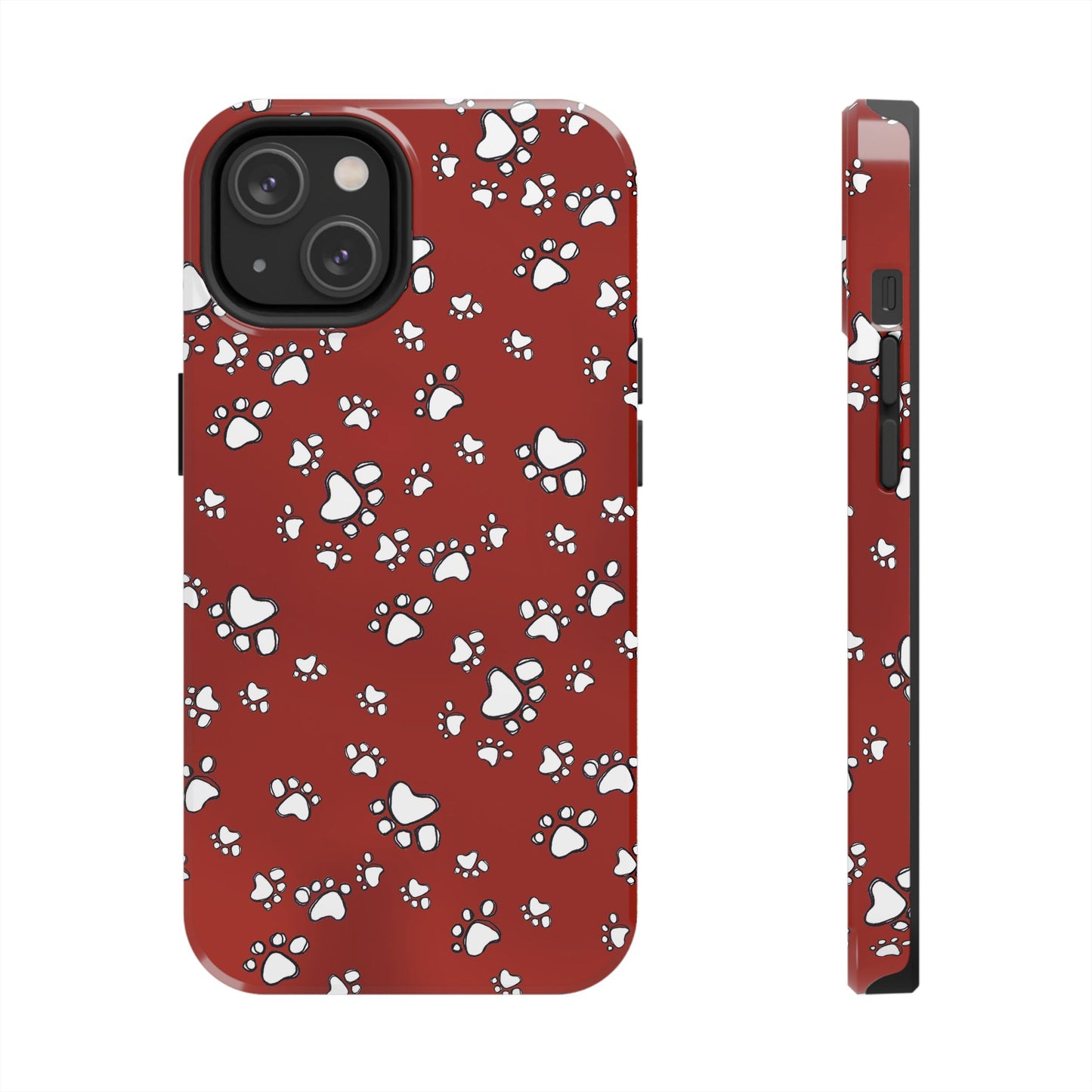 Paw Flakes Red Phone Case