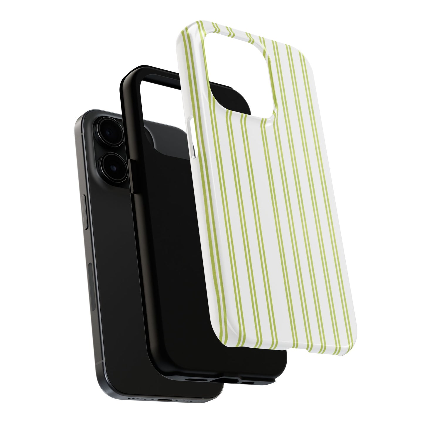 Green Double Stripe Phone Case