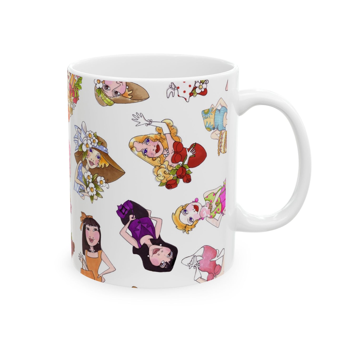 Fast Women Tossed White Cup