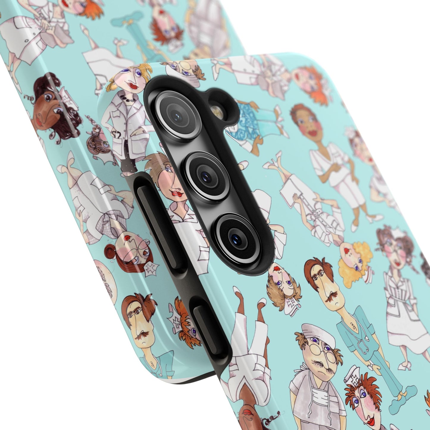 Happy Staff Aqua Phone Case