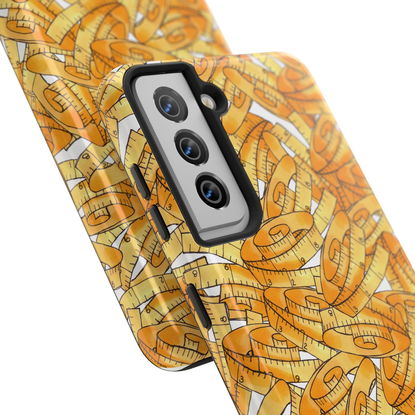 Tape Storm White / Yellow Phone Case