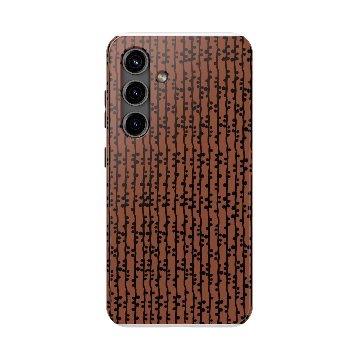 Loopy Stripe Brown Phone Case