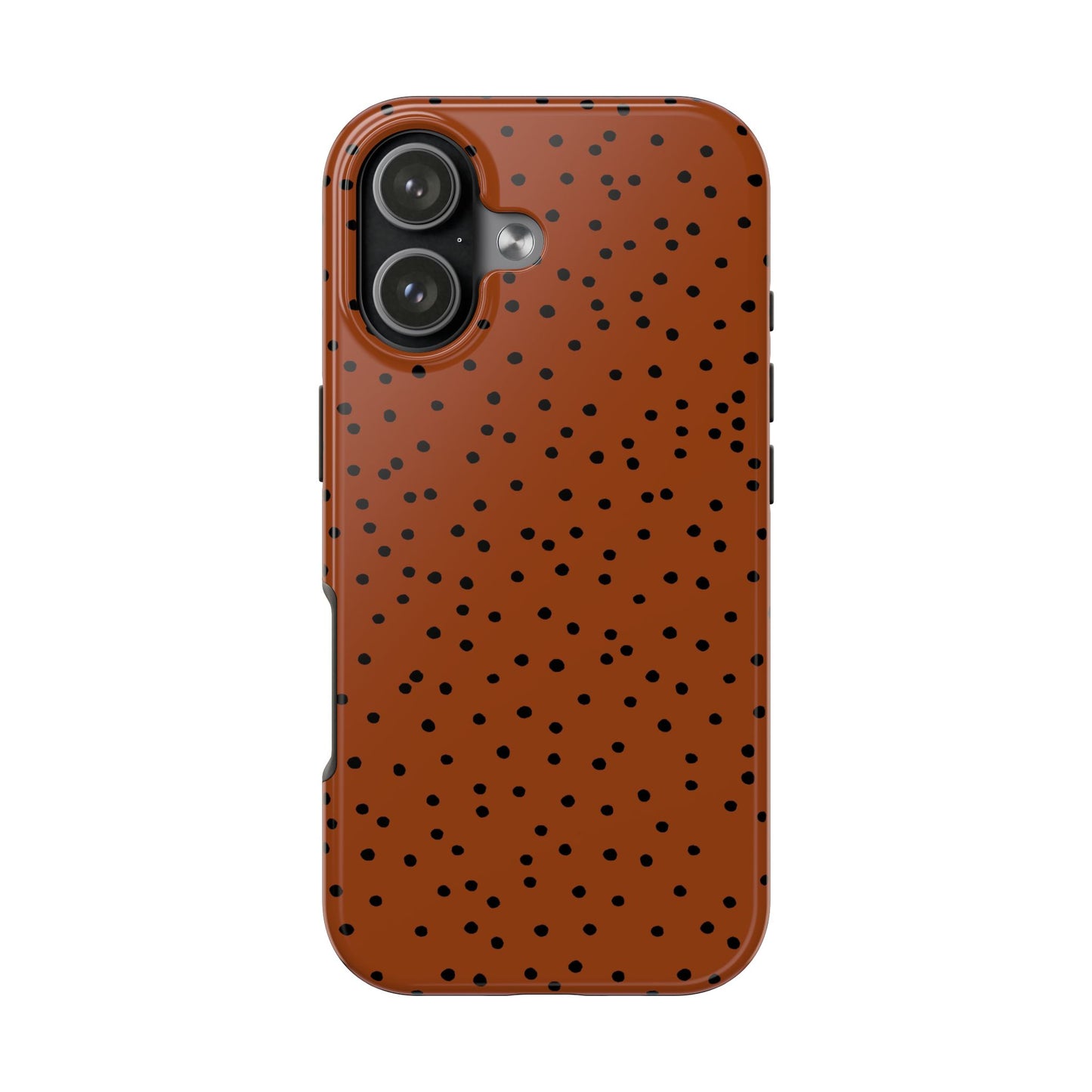 Dinky Dots Bronze / Black Phone Case