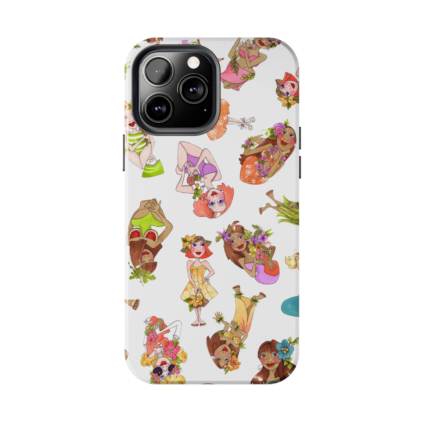 Island Toss White Phone Case
