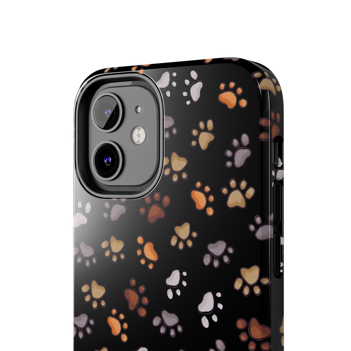 Puppy Paws Black Phone Case