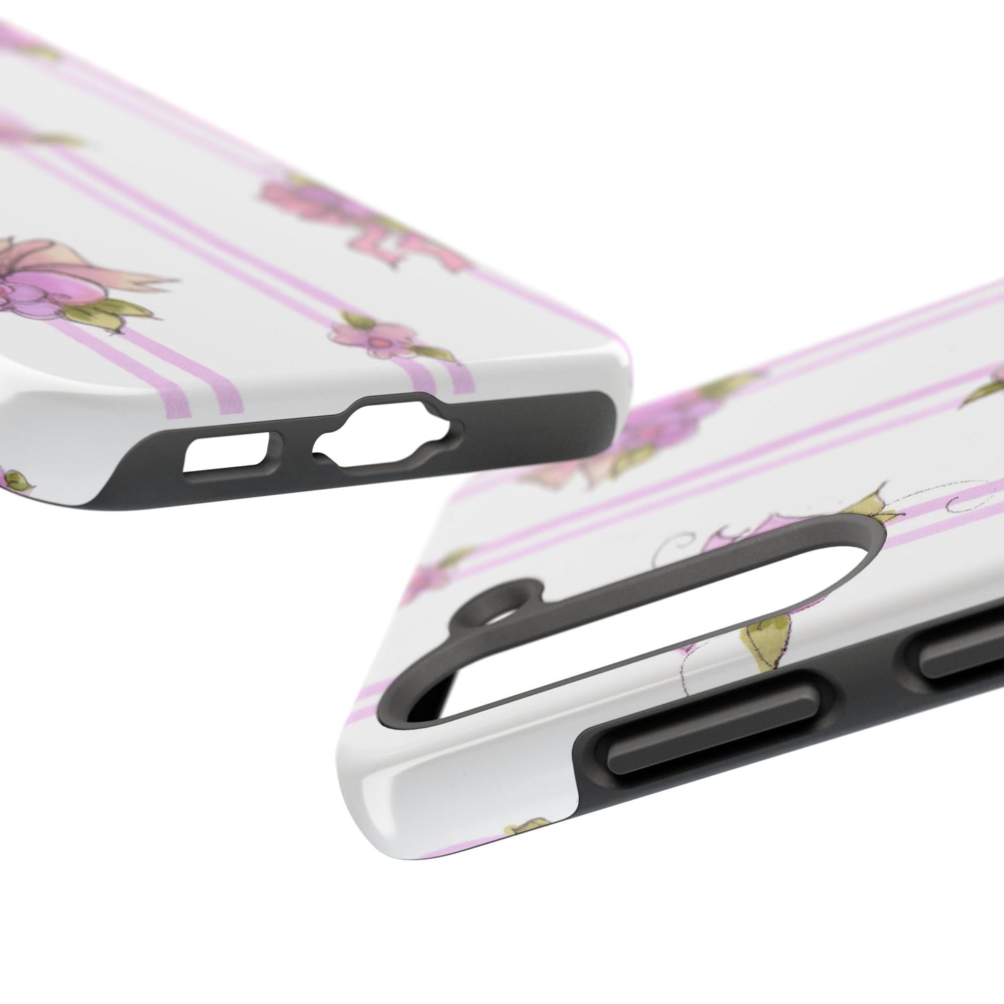 Flower Model Flower Stripe Phone Case