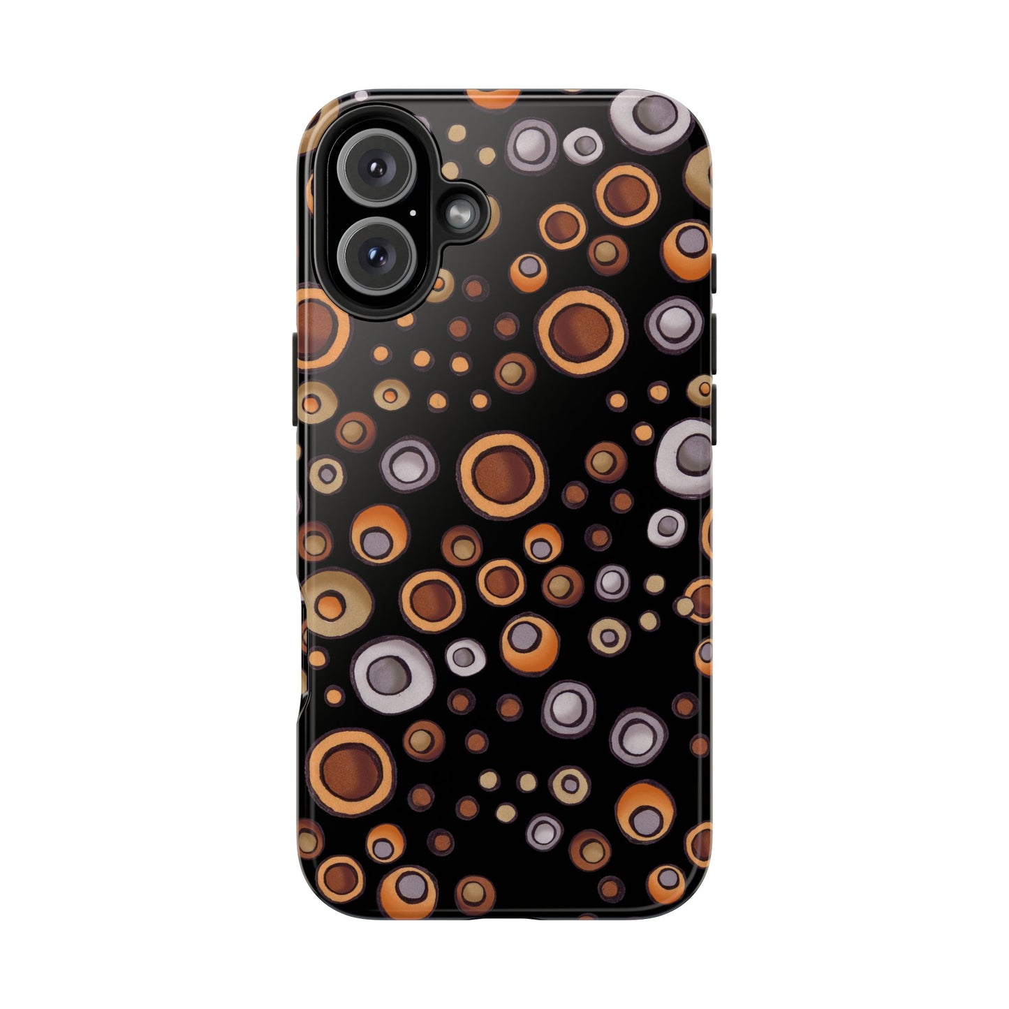 Doggy Dots Black Phone Case