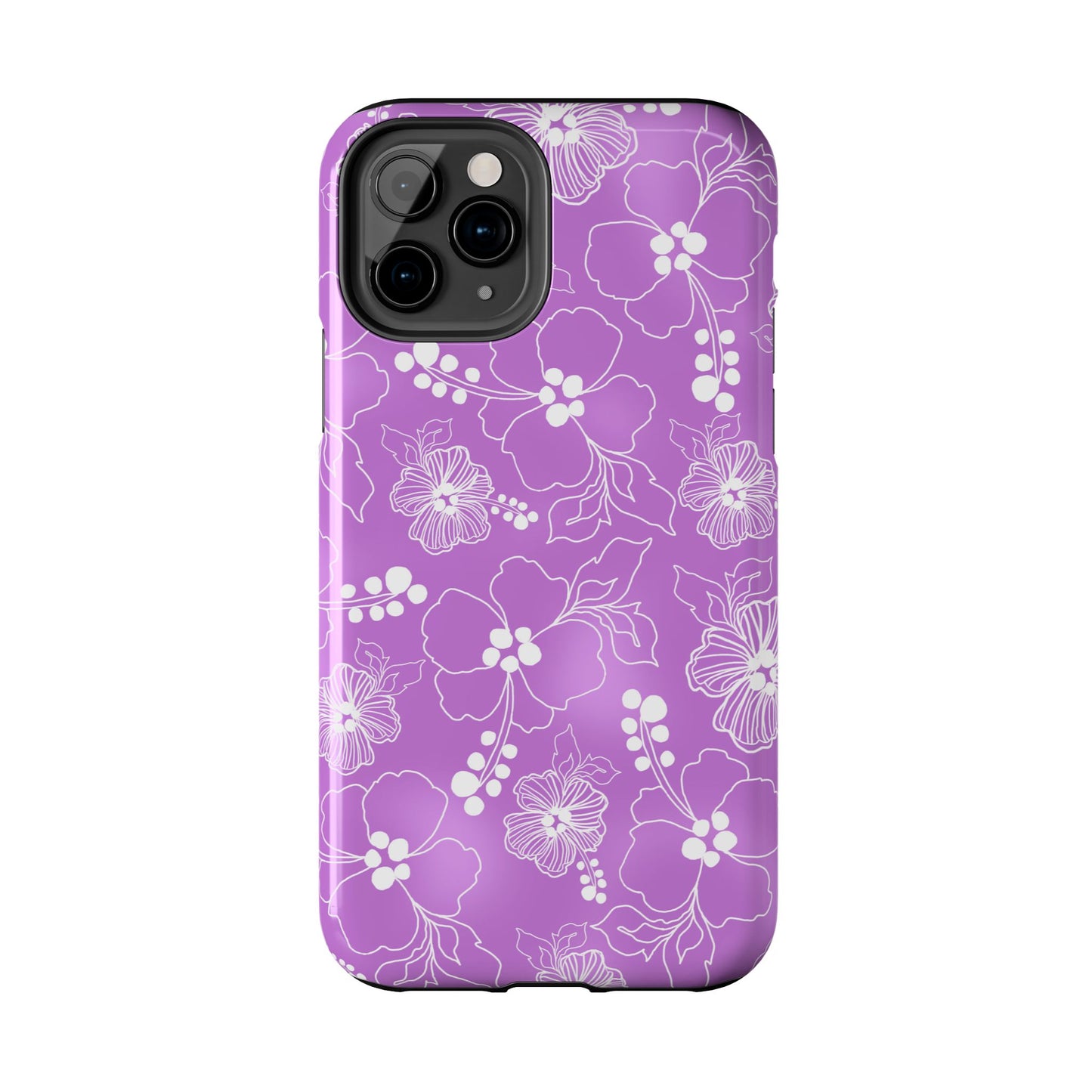 Lacey Hibiscus Orchid Phone Case