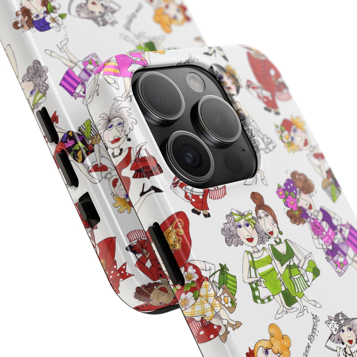 Gone Shopping Tossed White Phone Case