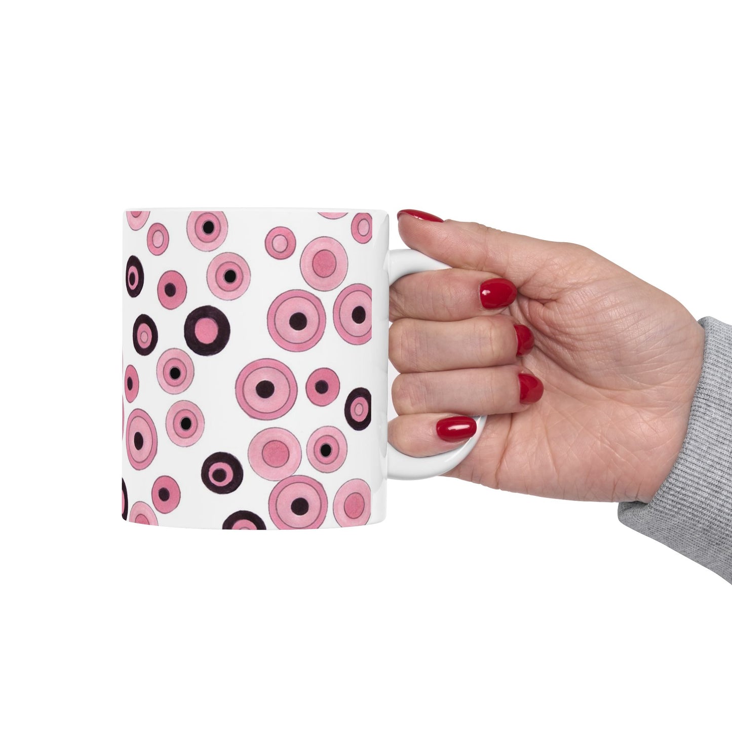 Pink / Black Circles Cup