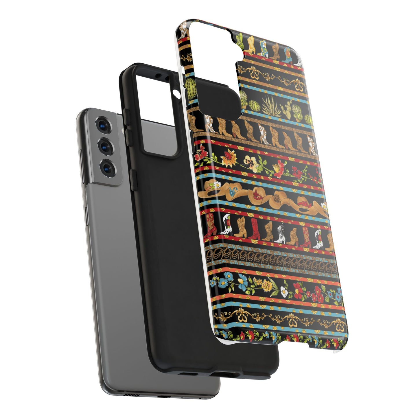 Whoa Borders Black Phone Case