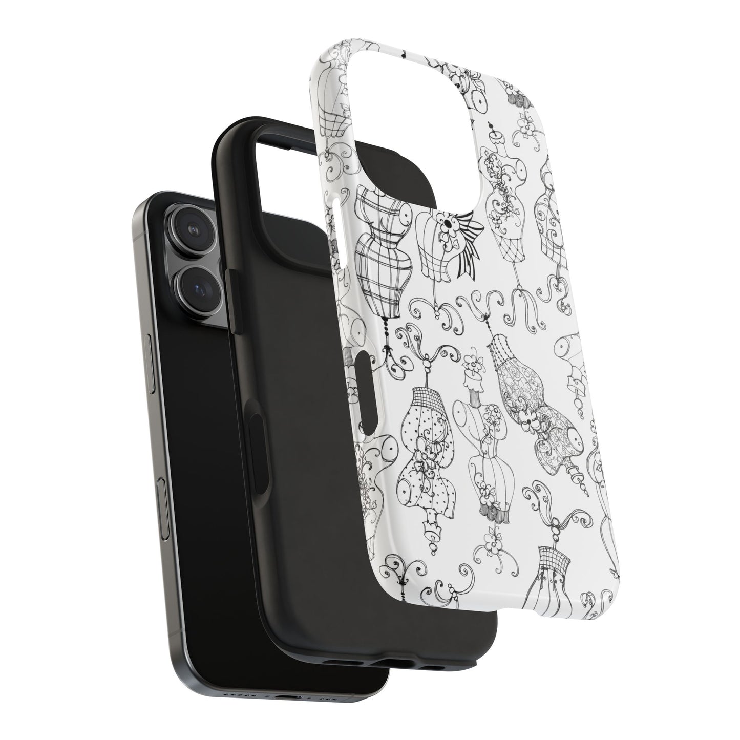 Mannequinique White / Black Phone Case