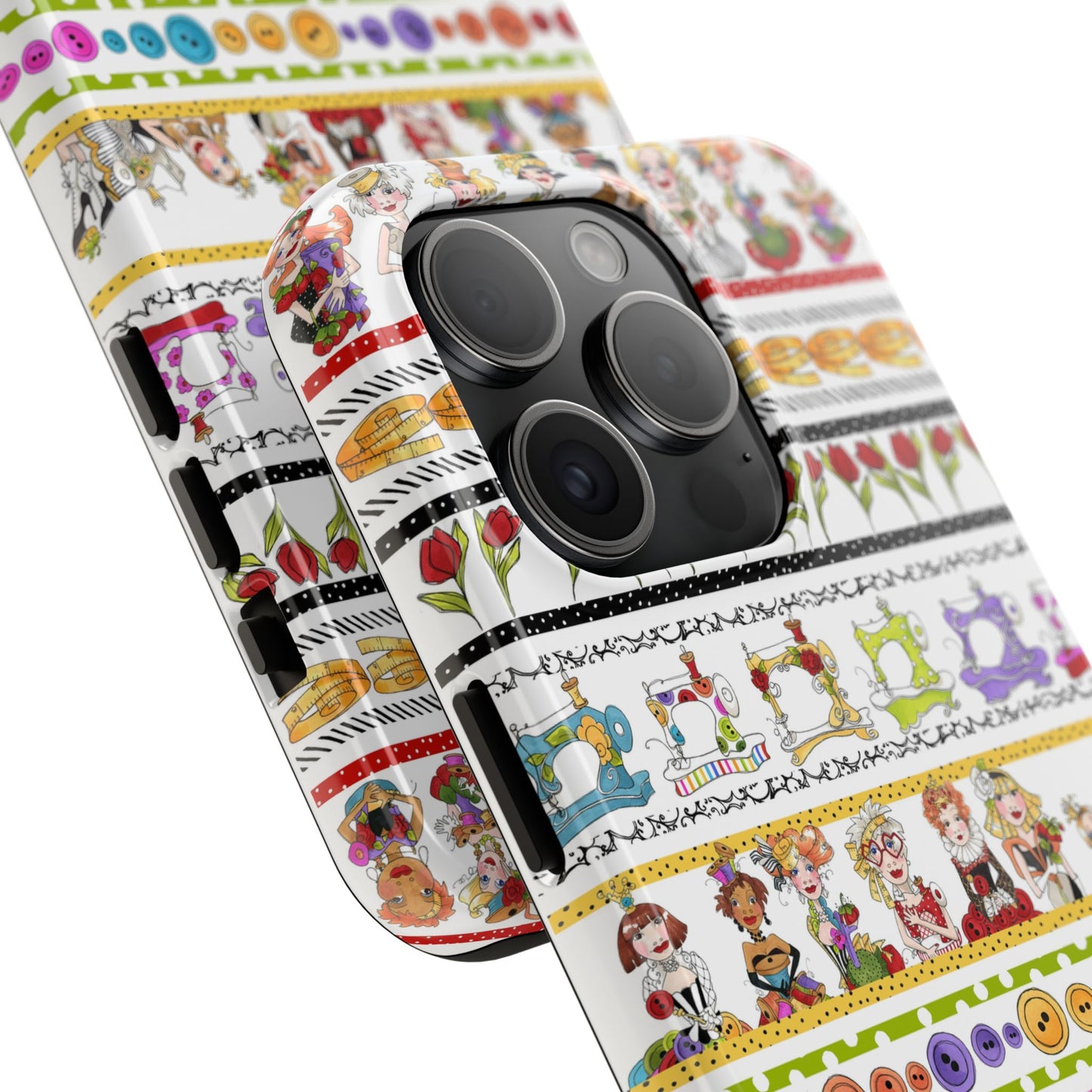 Curious Border White Phone Case