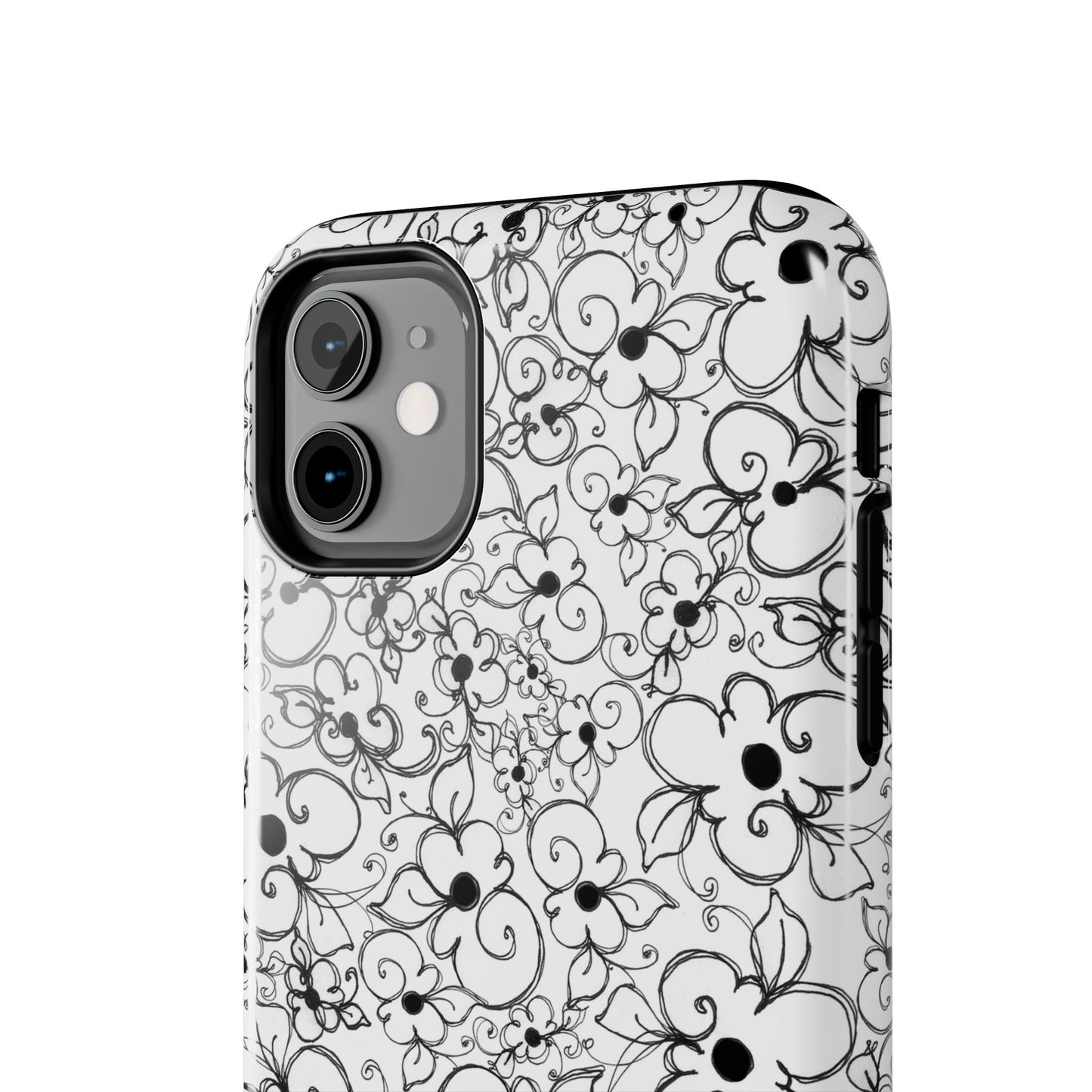 Dog Daisies White Phone Case