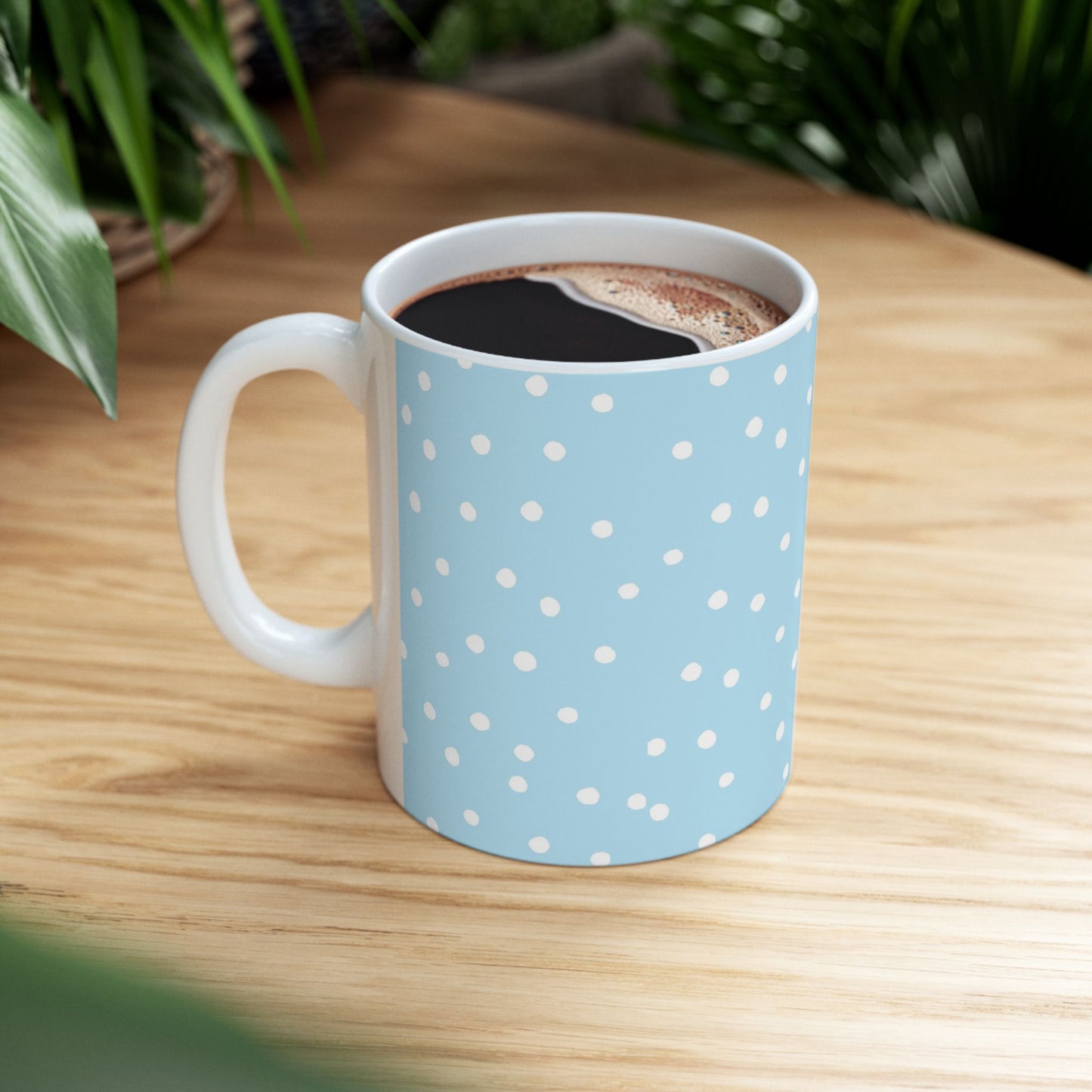 Dinky Dots Aqua / White Cup