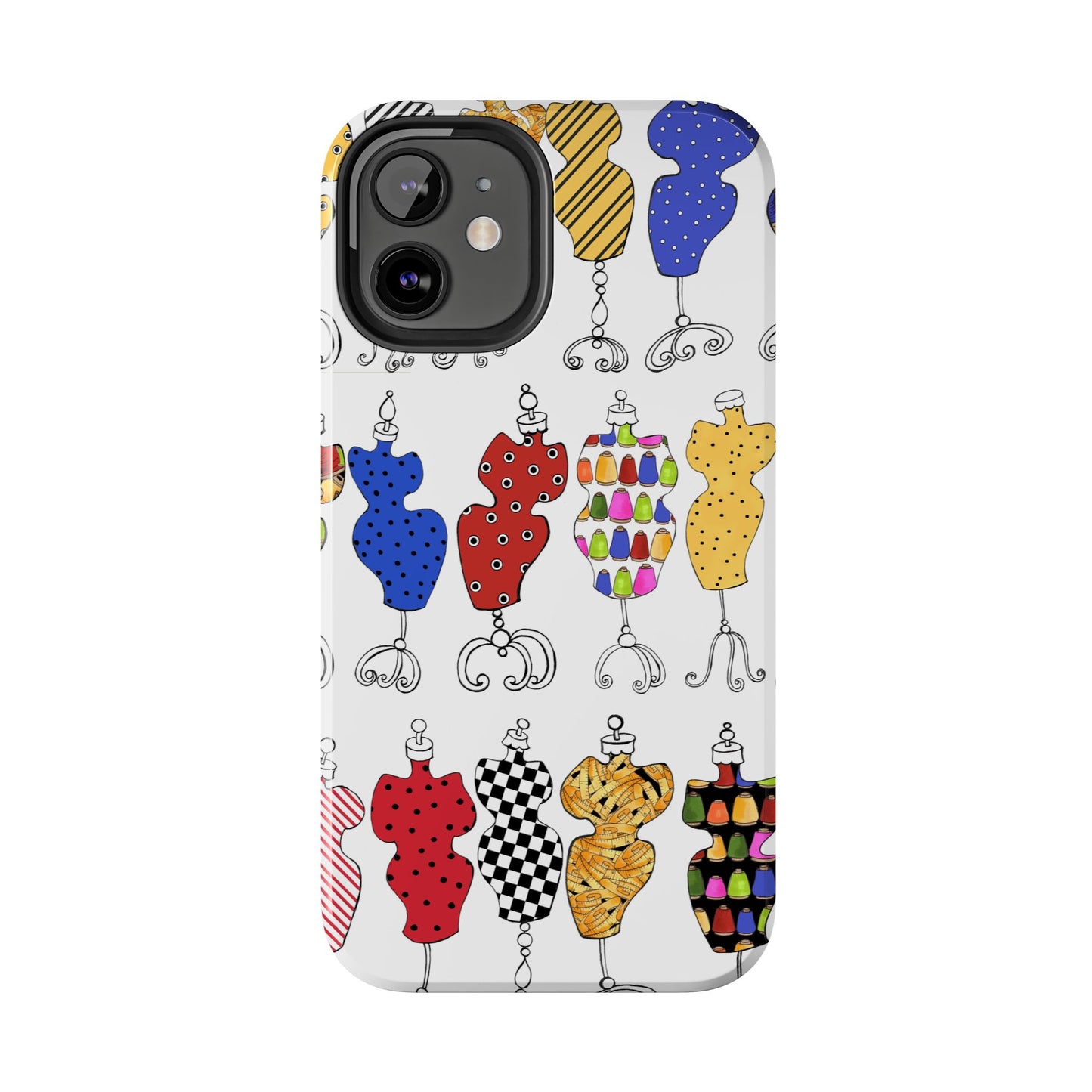 Go Figure White / Multi Phone Case