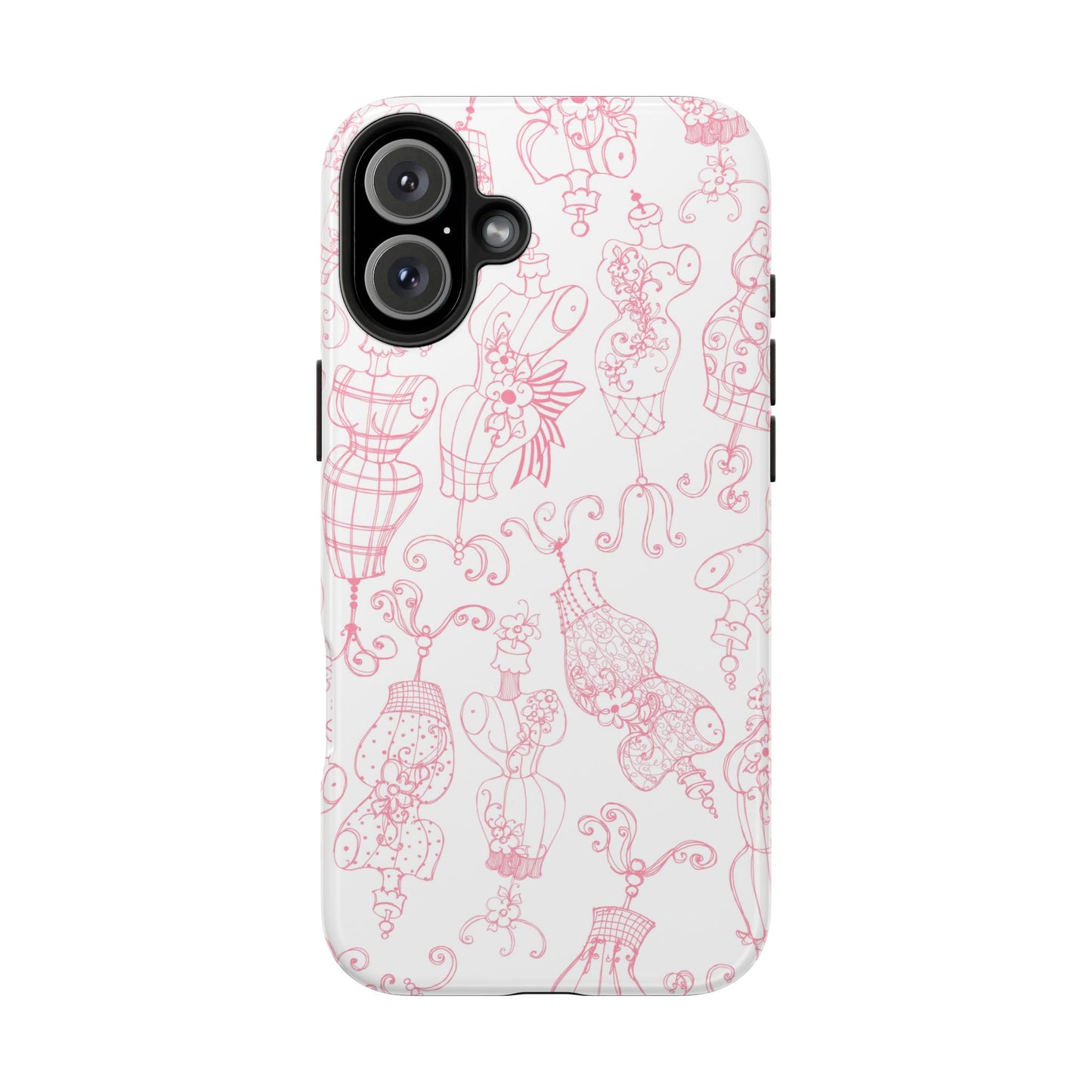 Mannequinique White / Pink Phone Case