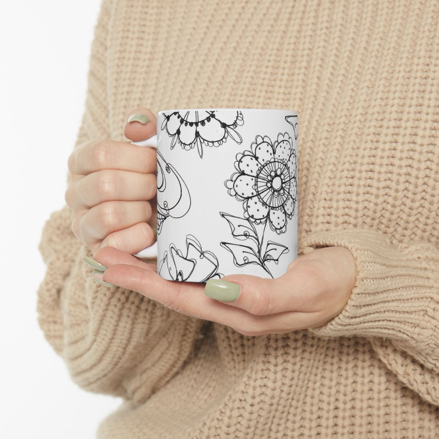 Paper Posies White Cup