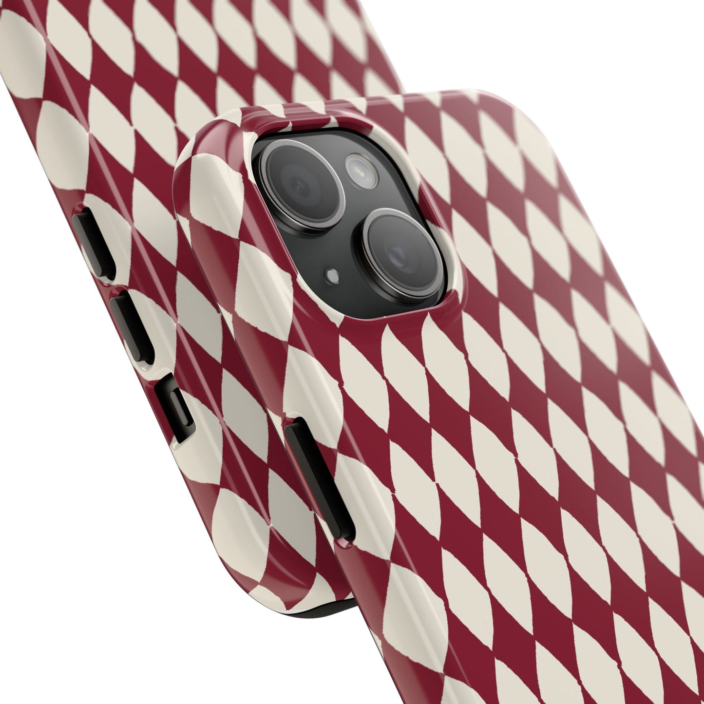 Diamond Ivory / Red Phone Case