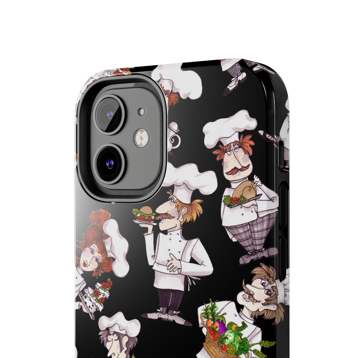 Tossed Chefs Black Phone Case