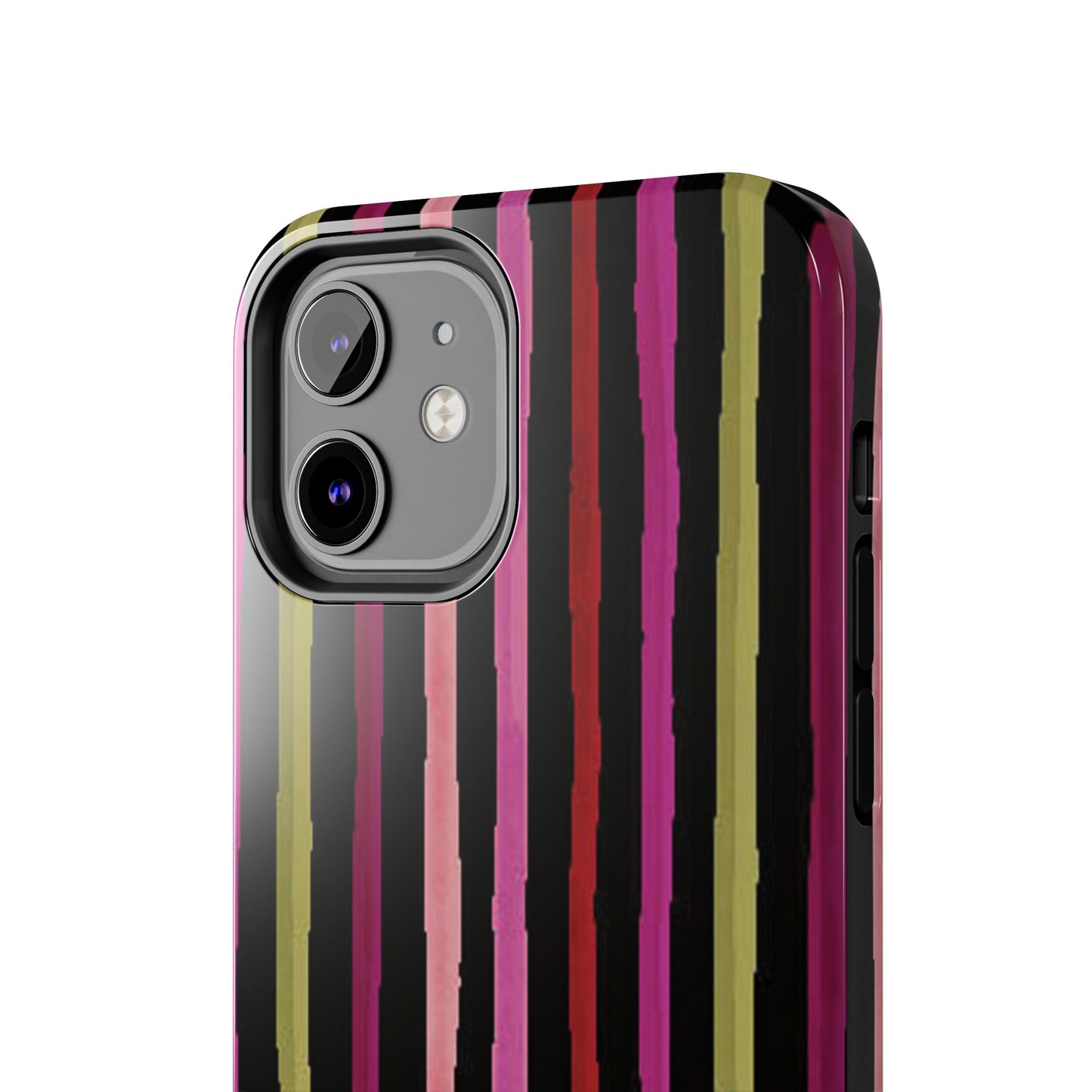Garden Stripe Black Phone Case