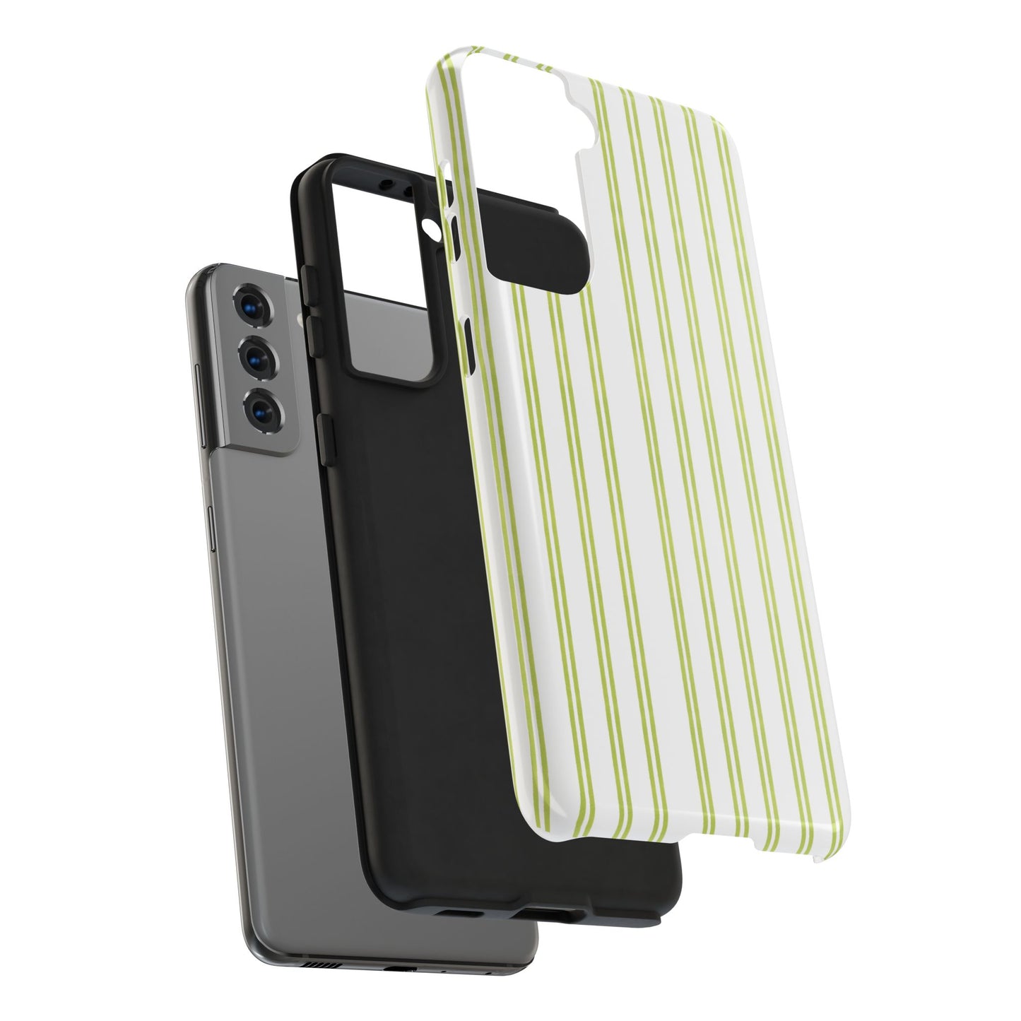 Green Double Stripe Phone Case