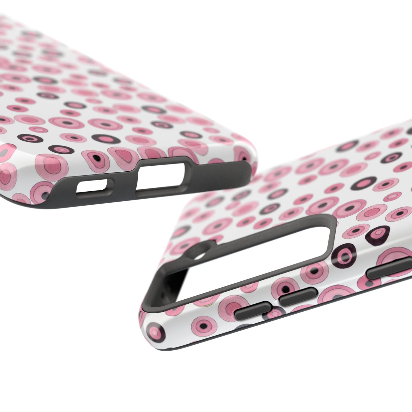 Dots White / Pink Phone Case
