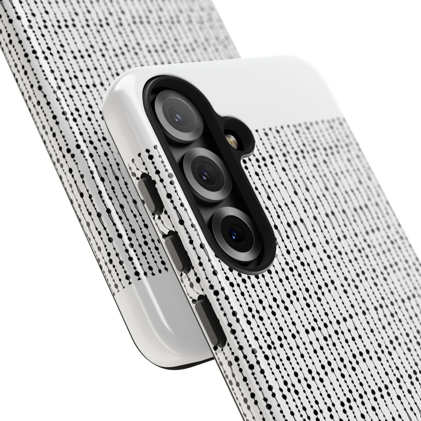 Beaded Curtain White / Black Phone Case