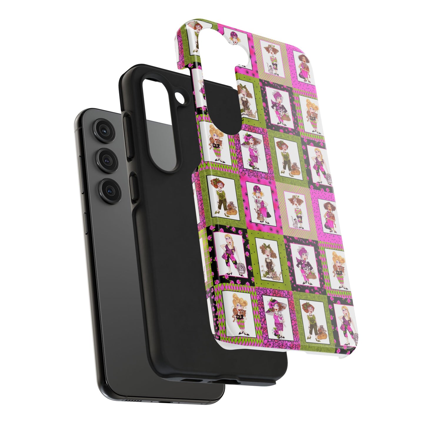 Cat Ladies Cerise Phone Case